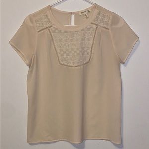 Cream Dressy Blouse